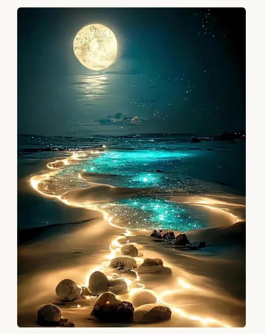 Diamond Painting DIY Craft – Moonlight Beach