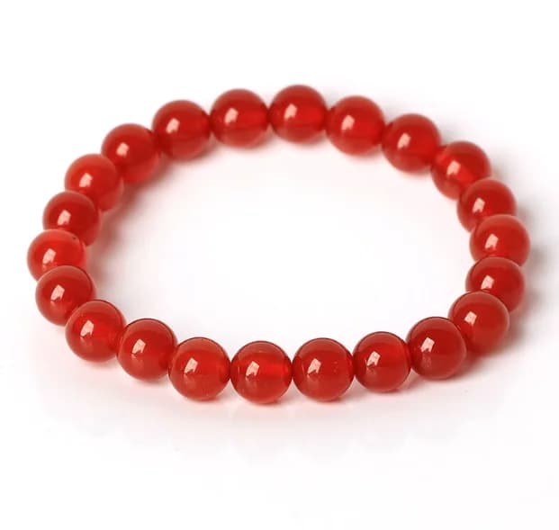 Red Agate Loose Beads Red Round Beads